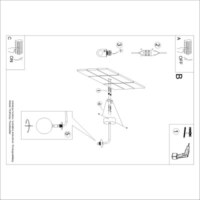 Wandlampe VANZ 1 schwarz