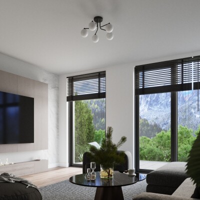 Kronleuchter VANZ 3 schwarz