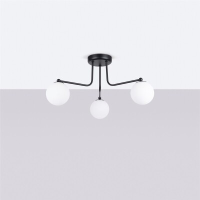 Kronleuchter VANZ 3 schwarz