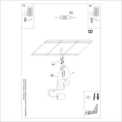 Wandlampe SORC weiß