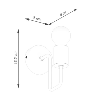 Wandlampe SORC schwarz