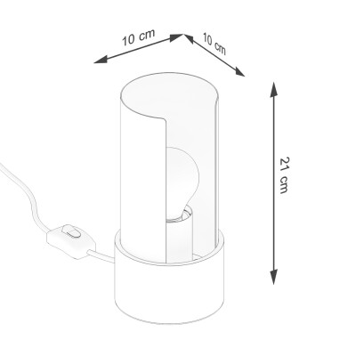 Tischlampe MELO weiß