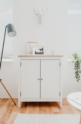 Kommode Oslo 1 - in Weiß und Artisan Oak