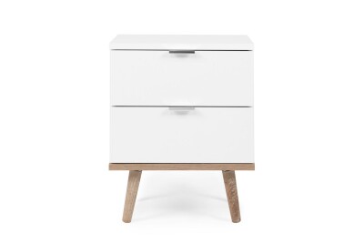 Nachttisch Helsinki 60 - Matt-Weiß