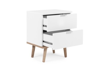 Nachttisch Helsinki 60 - Matt-Weiß