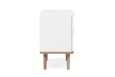 Nachttisch Helsinki 60 - Matt-Weiß