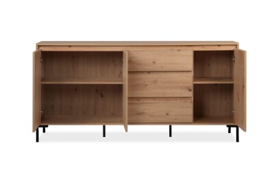 Sideboard Genf 51A - Griffloses Design in Artisan Eiche