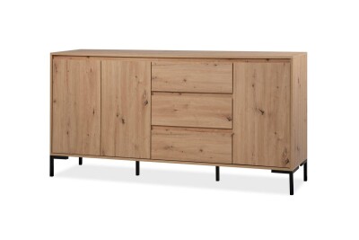 Sideboard Genf 51A - Griffloses Design in Artisan Eiche