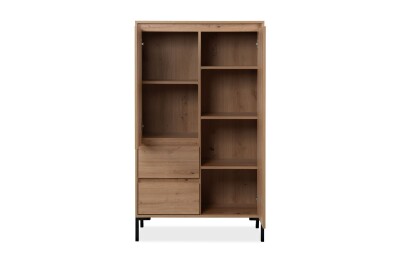 Highboard Genf 53A - Griffloses Design in Artisan Eiche