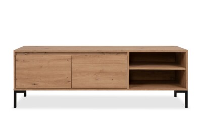 TV-Board Genf 56A - Griffloses Design in Artisan Eiche