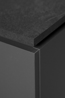Kommode Gent 01A in Schiefer dunkel / anthrazit