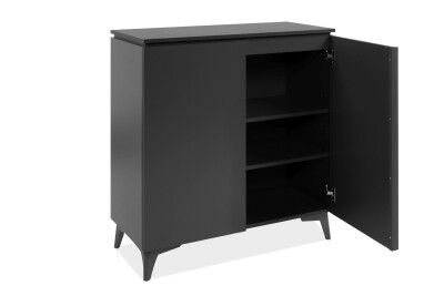 Kommode Gent 01A in Schiefer dunkel / anthrazit