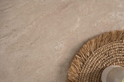 Couchtisch Gent 55C in Sandstein / weiß