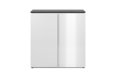 Kommode Lyon 01A in Matera / weiß Hochglanz