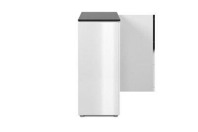 Kommode Lyon 01A in Matera / weiß Hochglanz