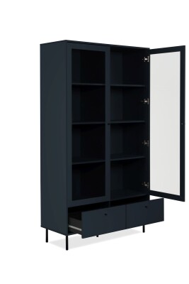 Vitrine Miami 52A in Navy blau