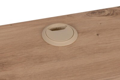 Schreibtisch Portland 37A in Artisan Oak / anthrazit - Eckschreibtisch