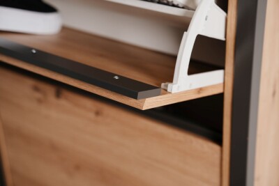 Schuhkipper Portland 49A in Dekor Artisan Oak / anthrazit