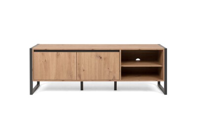 TV-Board Portland 54 in Artisan Oak - Griffleiste mit Schrägkante