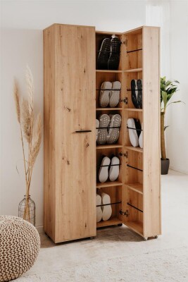 Schuhschrank Madrid 02A Artisan Oak - Platz für bis zu 30 Paar Schuhe
