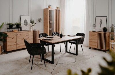 Kommode Jakarta 01D in Artisan Oak / Anthrazit