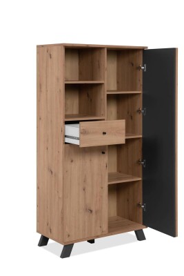 Highboard Jakarta 53A in Artisan Eiche / anthrazit