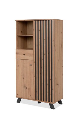 Highboard Jakarta 53A in Artisan Eiche / anthrazit