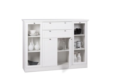 Innsbruck 53 Highboard, weiß