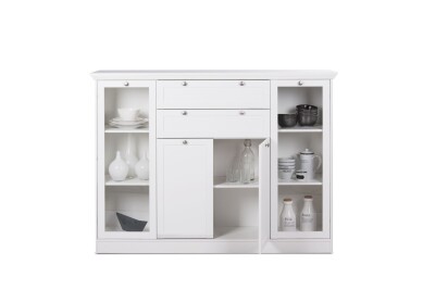 Innsbruck 53 Highboard, weiß