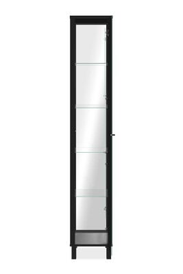 Vitrine Alva 52A  schwarz / Spiegel