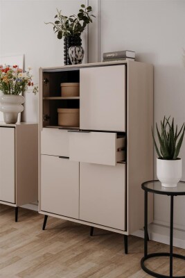 Highboard Aurora 53A  sand / greige