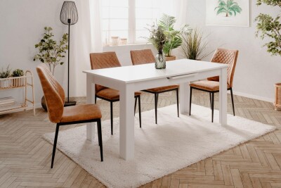 Esstisch Ausziehbar Bromley 80B weiß