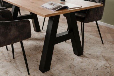 Esstisch Ausziehbar Grazia 80A Dekor Artisan Oak / schwarz