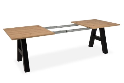 Esstisch Ausziehbar Grazia 80A Dekor Artisan Oak / schwarz