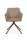 Stuhl 2er Set Riley 70A  Microfaser Vintage + Teddy beige / Holzoptik