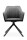 Stuhl 2er Set Riley 70A  Microfaser Vintage anthrazit + Cord grau / schwarz