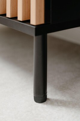 TV-Board Milan 56A  schwarz / Dekor Artisan Oak