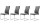 Schwingstuhl 4er Set Lukas grau / schwarz