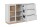 Sideboard Siena 51A in steingrau / Dekor Jackson Hickory
