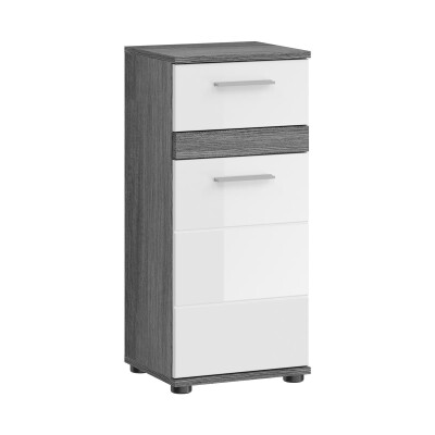 Breeze Standschrank  B/H/T 35x79x31 in Rauchsilber