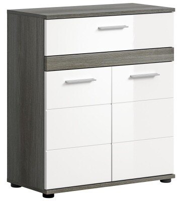 Breeze Midischrank  B/H/T 71x79x31 in Rauchsilber und...