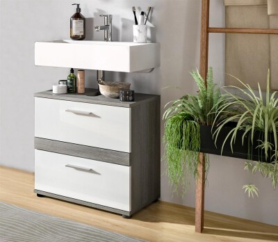 Breeze Waschbeckenunterschrank  B/H/T 60x57x34 in...