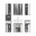 Breeze Badkombination  B/H/T 164x191x34 in Rauchsilber