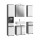 Breeze Badkombination inkl. Beleuchtung  B/H/T 164x191x34