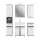 Breeze Badkombination inkl. Beleuchtung  B/H/T 164x191x34