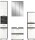 Breeze Badkombination  B/H/T 160x191x34 in Rauchsilber