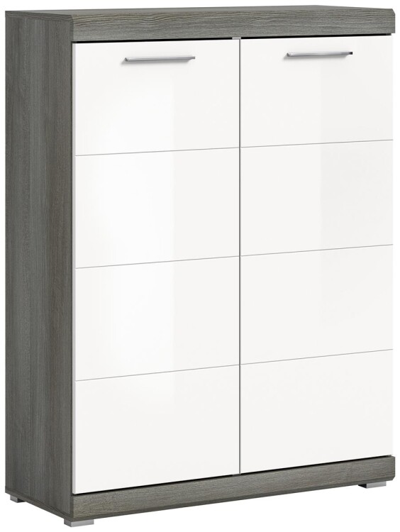 Vista Schuhschrank  B/H/T 90x120x37 in Rauchsilber