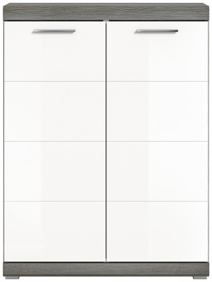 Vista Schuhschrank  B/H/T 90x120x37 in Rauchsilber