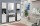 Vista Waschbeckenunterschrank  B/H/T 60x56x34 in Rauchsilber