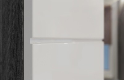 Vista Badmidischrank  B/H/T 74x141x31 in Rauchsilber